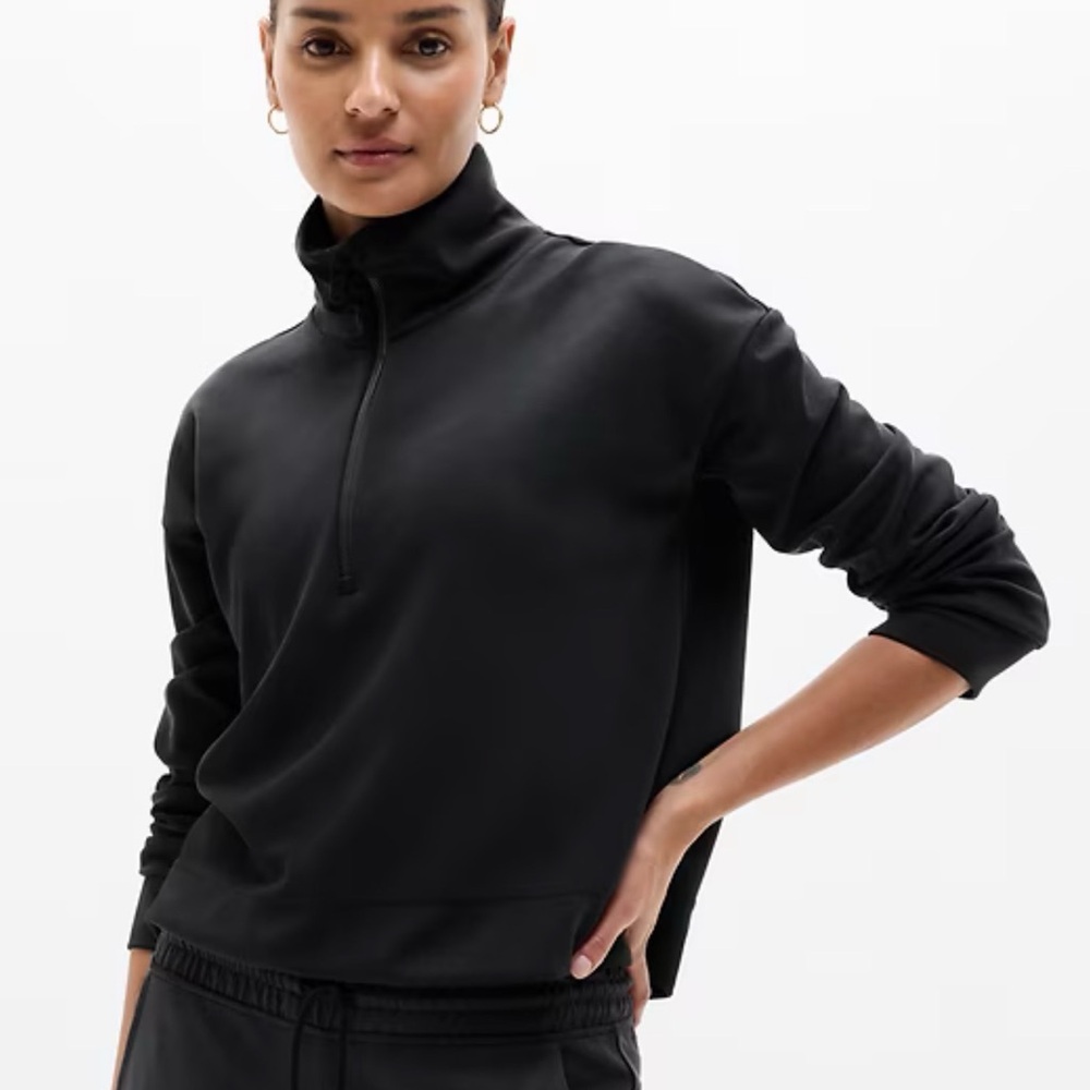 Athleta Seasoft Quarter Zip size medium - Picture 5 of 13